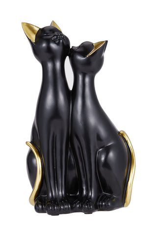 Lifeideas Black Cat Figurine Resin Tabletop Ornament, LY0040