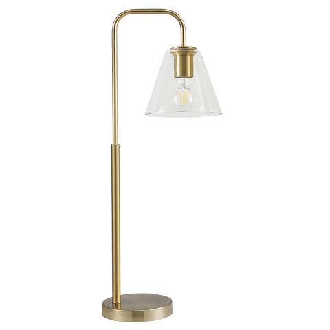 Livingandhome Contemporary Arc Arm Table Lamp, FI0593