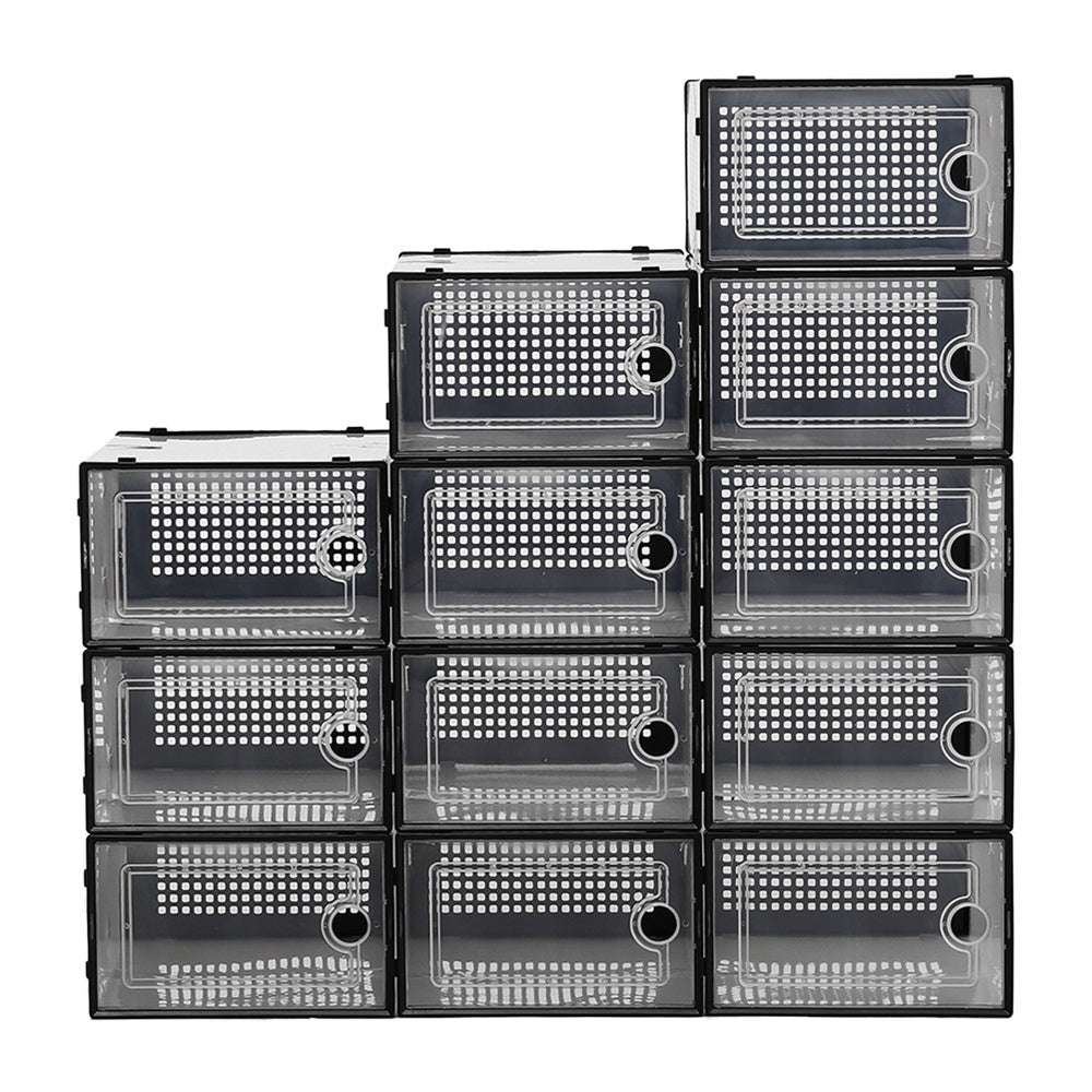 12 Pack Plastic Stackable Shoe Storage Boxes, SC1196 – EVER STRONG