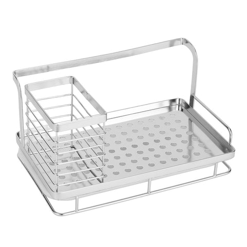 Livingandhome Stainless Steel Sink Organizer with Drain Tray, KT0010