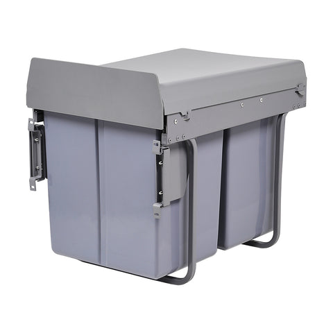 40L Kitchen Double Pull-Out Trash Can Under Cabinet, KT0094