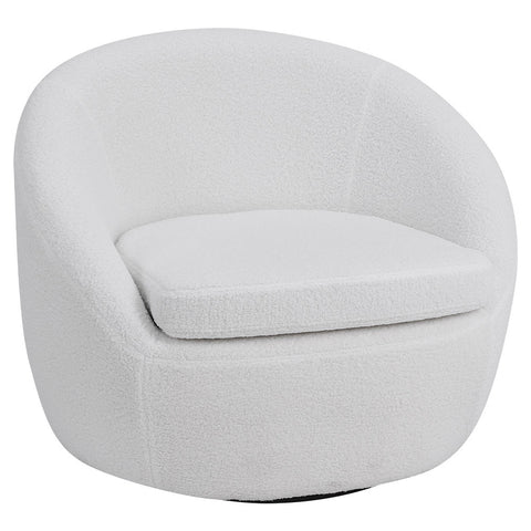 Livingandhome Upholstered Swivel Chair, JM2252