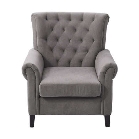 Tufted Upholstered Wingback Armchair, XY0400