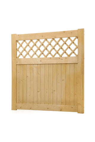 Diyspace Rhombus Garden Wood Fence Gate, LG1237