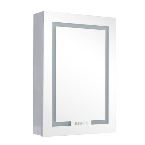 Livingandhome Rectangular 1 Door LED Dimmable Mirror Cabinet, DM0469