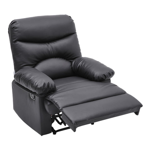 Livingandhome Manual Faux Leather Recliner Armchair, ZH1504