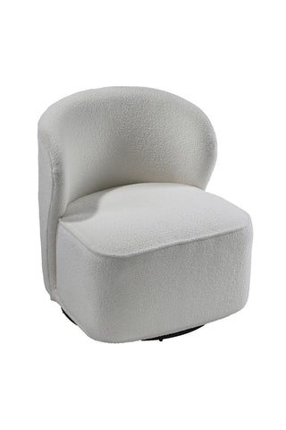 Livingandhome Chic Upholstered Swivel Chair, XY0395