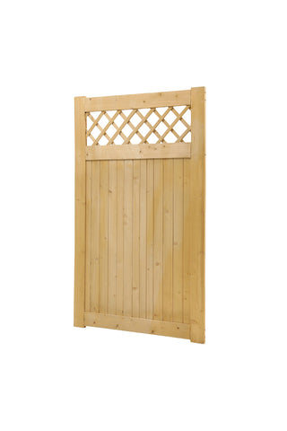 Diyspace Rhombus Garden Wood Fence Gate, LG1234