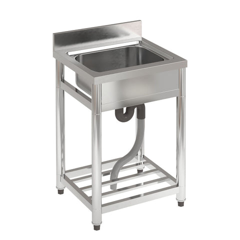 Livingandhome Stainless Steel One Compartment Commercial Sink, AI1120