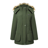 Mid-Length Hooded Coat, CC060992