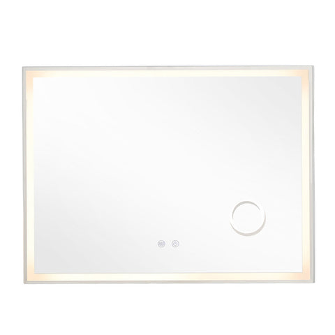 Livingandhome Anti-Fog LED Bathroom Vanity Mirror with Magnifier, DM0514