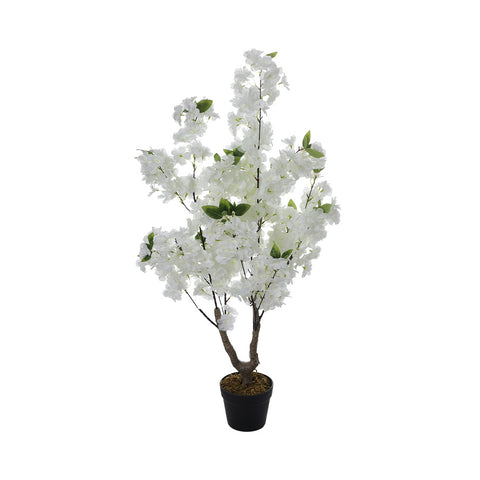 Lifeideas Faux Cherry Flowering Tree in Pot for Outdoor Indoor, PM1413
