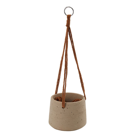Livingandhome Nordic Hanging Cement Planter for Home Decor, WF0264
