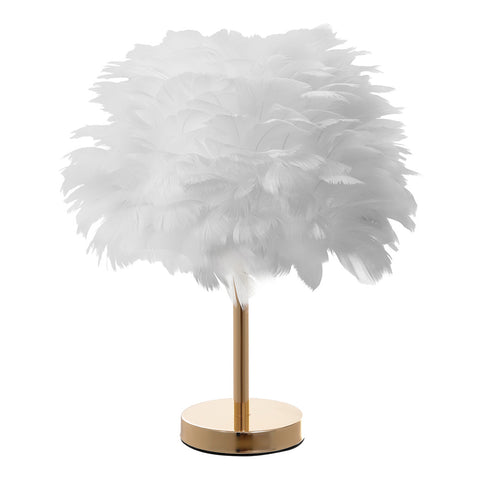 Livingandhome Chic Feather Table Lamp, SC1884