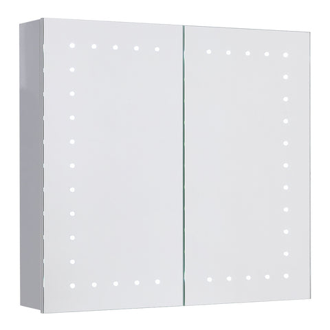 Livingandhome Morden Frameless Mirror Cabinet with LED Lighting, DM0464