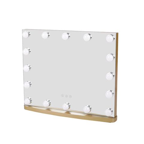 Livingandhome Rectangle Hollywood LED Lighted Cosmetic Mirror, SC1081