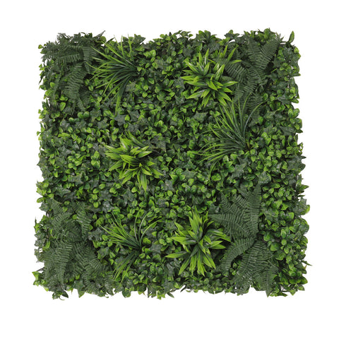 Livingandhome Artificial Plant Hedge Greenery Wall Panel with Assorted Foliage, SC1087