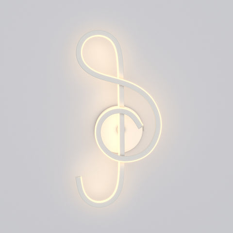 Livingandhome LED Music Note Wall Mount Light Fixture in Warm Light, LG0952
