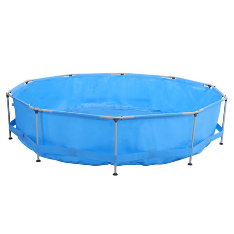 Round Metal Frame Pool Kids Outdoor Above Ground Swimming Pool, SW0290