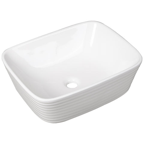 White Square Countertop Bathroom Sink Bowl Sink, DM0354