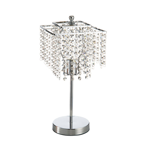 Small Crystal Table Lamp with Round Base, FI0339