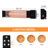 Outdoor Wall Mount Infrared Electric Patio Heater, LG0873