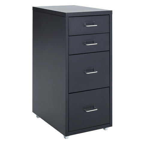 Livingandhome Vertical File Cabinet with Wheels, AI0736