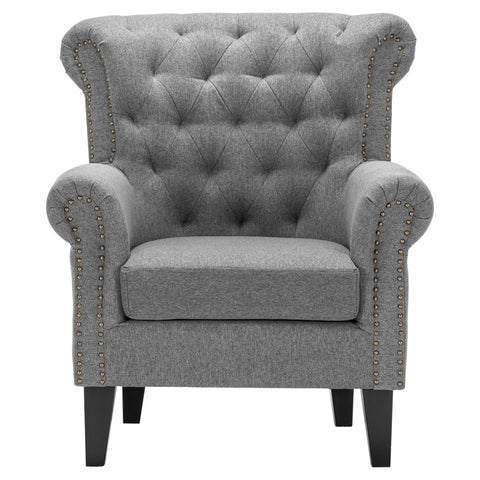 Mid-Century Deep Seating Nailhead Arm Chair, JM1248
