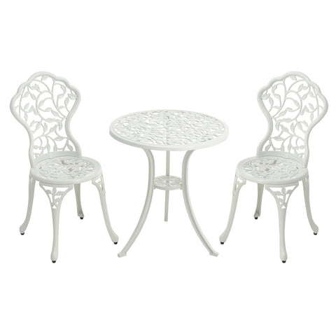 3Pcs Outdoor Garden Patio Furniture Conversation Set Cast Aluminium, AI0948