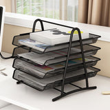 Livingandhome Metal Mesh A4 File Holder Document Tray Rack Desk Organiser, WZ0080