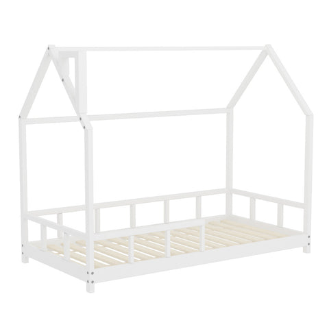 Livingandhome Kid’s Bed with House Frame Pine Wood, ZH0956