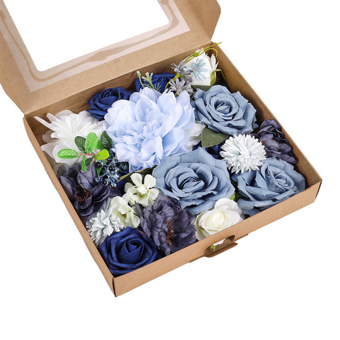 Livingandhome Fake Flower Gift Box for Valentine’s Day Wedding, SW0444
