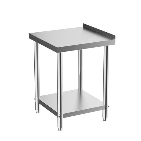 2 Tier Commercial Kitchen Prep & Work Stainless Steel Table with Backsplash, AI0109