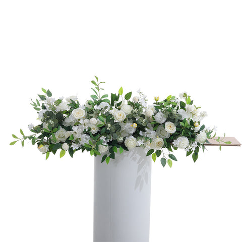 Livingandhome Peony Rose Wedding Aisle Flowers Artificial Silk Row Decor, SW0420