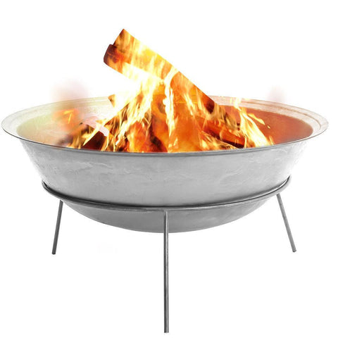 Outdoor Round Metal Wood Burning Fire Pit with Stand, CX0203