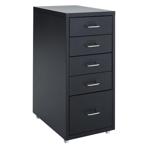 Livingandhome Vertical File Cabinet with Wheels, AI0738