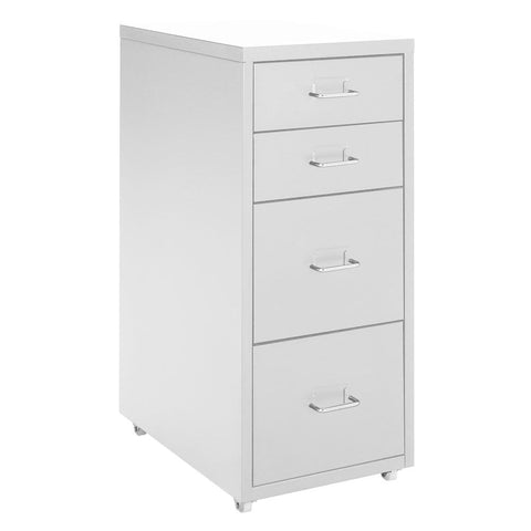 Livingandhome Vertical File Cabinet with Wheels, AI0735