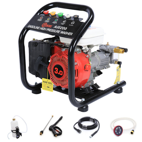 Livingandhome Portable High Power Pressure Jet Washer Engine Petrol Powered Cleaner, AI0200