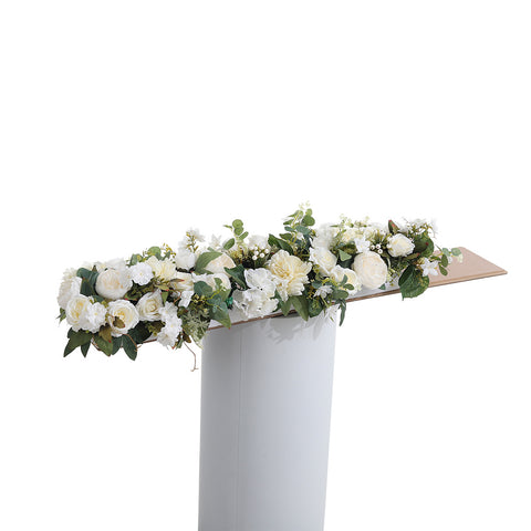 Livingandhome Peony Rose Wedding Aisle Flowers Artificial Silk Row Decor, SW0418