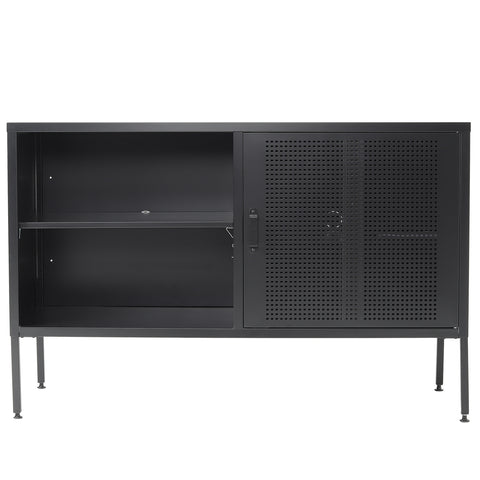 Freestanding Steel File Filing Cabinet with Open Shelves, AI0780
