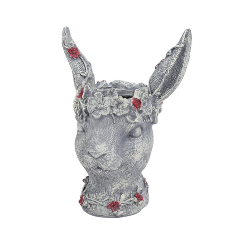Livingandhome Resin Animal Bunny Rabbit Statue Hare Figurine Ornament, SW0438