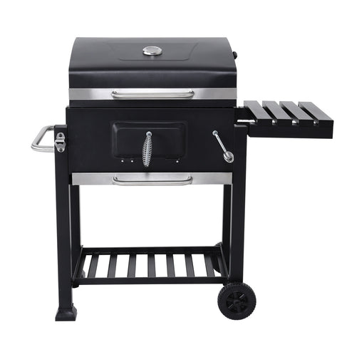 Outdoor Charcoal BBQ Grill with Portable Trolley Garden Grill, AI0396