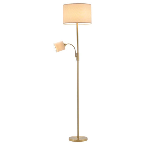 Livingandhome 2-Light Floor Standing Lamp with Adjustable Head, FI0481