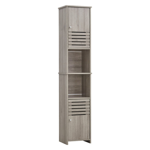 Livingandhome Freestanding Tall Bathroom Storage Cabinet, FI0538