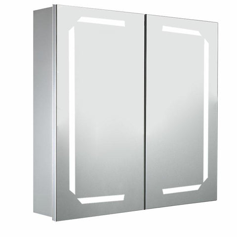 Livingandhome Double Door LED Fog-resistant Bathroom Mirror Cabinet, JM0455