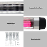 2000W Outdoor Electric Wall Mounted Patio Heater, LG0875