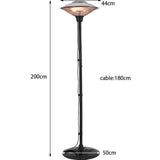 Freestanding Outdoor Heater Electric Adjustable Patio Heater, LG0876