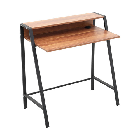 Modern Office Table Compact Wooden Computer Desk Laptop Burlywood, MC0384
