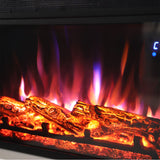 Modern Freestanding Electric Fireplace with Mantel, PM1098
