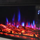 Modern Freestanding Electric Fireplace with Mantel, PM1098